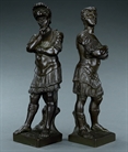 Picture of CA0328 Unusual pair of bronzes of Lorenzo and Giuliano de’ Medici