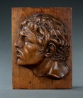 Picture of CA0310 French oak panel relief of the Laocoön's son Antiphantes