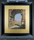 Picture of CA0301 Fine watercolour of the Arch of Titus and the Colosseum