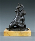 Picture of CA0294 18thC Grand Tour patinated bronze of the Infant Hercules Strangling Two Serpents