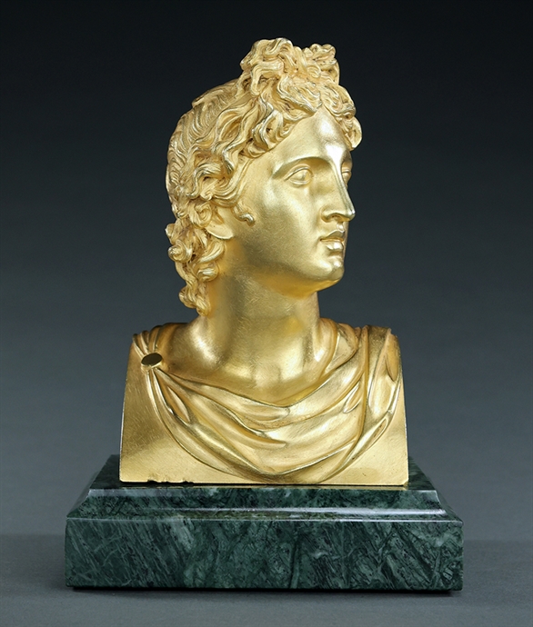 Picture of CA0284 Fine ormolu bust of Apollo ex Gianni Versace collection