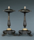 Picture of Fine pair of English Regency potpourri stands