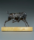 Picture of CA0280 Fine French equestrian bronze of a riderless horse