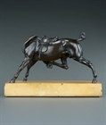 Picture of CA0280 Fine French equestrian bronze of a riderless horse