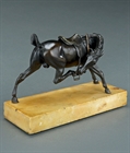 Picture of CA0280 Fine French equestrian bronze of a riderless horse