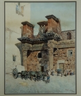 Picture of CA0256 Beautiful Grand Tour watercolour of the Forum of Nerva