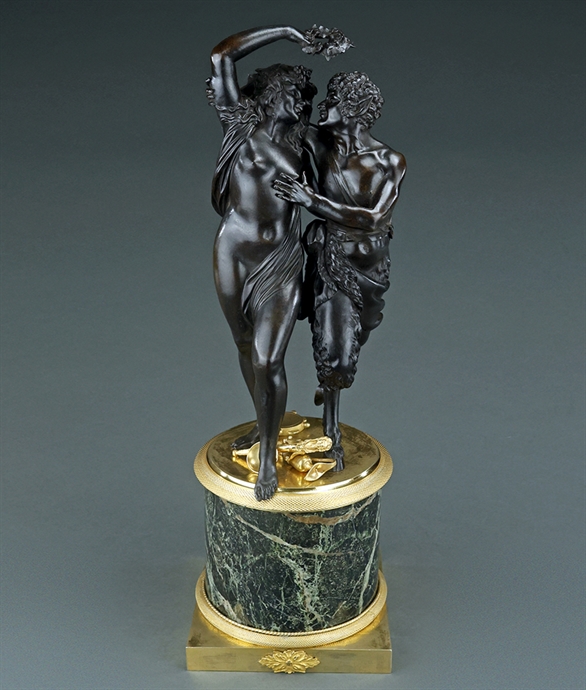 Picture of Fine French bronze Bacchanal grouping in the manner of Clodion