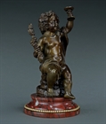 Picture of CA0267 Fine 19th century bronze young bacchanalian by Alfred Boucher
