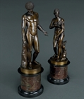 Picture of CA0255 Rare Grand Tour Capitoline Antinous and Venus de Medici by Boschetti