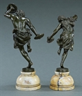Picture of Decorative pair of bacchanalians by Rancoulet