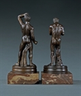 Picture of CA0268 Rare pair of Grand Tour Pugilists after Canova