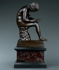 Picture of CA0243 Large Grand Tour bronze Spinario stamped Nelli Roma