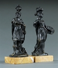 Picture of CA0254 Late 18thC pair of Mars and Minerva cabinet bronzes