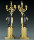 Picture of CA0221 Fine pair of French Empire Period candelabra