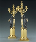 Picture of Fine pair of French Empire Period candelabra