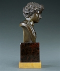 Picture of Rare Grand Tour Bronze Bust of a Youthful Dionysus