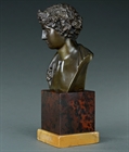 Picture of CA0229 Rare Grand Tour Bronze Bust of a Youthful Dionysus