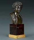 Picture of CA0229 Rare Grand Tour Bronze Bust of a Youthful Dionysus