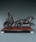 Picture of CA0230 Grand Tour bronze model of a Roman charioteer