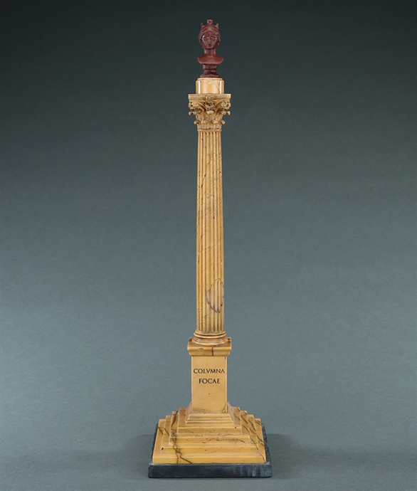 Picture of CA0217 Grand Tour Sienna marble model of the column of Phocas