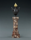 Picture of CA0205 Decorative NeoClassical Bronze urn on a marble column