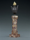 Picture of CA0205 Decorative NeoClassical Bronze urn on a marble column