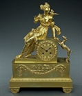 Picture of CA0210 French Empire Love and Fidelity mantel clock 
