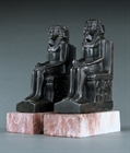 Picture of CA0215 Pair of 19th Century Pharaonic Bookends