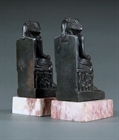 Picture of CA0215 Pair of 19th Century Pharaonic Bookends