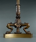 Picture of CA0199 Pair of Neoclassical Pompeian bronze floor standing lamps