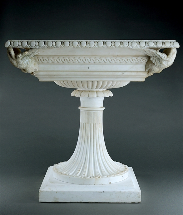 Picture of CA0188 Rare Large Grand Tour statuary marble Labrum in manner of Boschetti