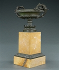 Picture of CA0176 Large French Bronze and Siena Marble Tazza
