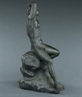 Picture of CA0211 Rare Grand Tour Verdigris Bronze Sleeping Faun