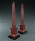 Picture of CA0189 Grand Tour Marmo Rosso Lateran and Flaminio obelisks