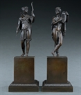 Picture of CA0197 Fine Pair of Empire Diana and Apollo bronzes attributed to Feuchère