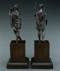 Picture of CA0197 Fine Pair of Empire Diana and Apollo bronzes attributed to Feuchère