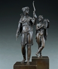 Picture of CA0197 Fine Pair of Empire Diana and Apollo bronzes attributed to Feuchère