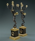 Picture of CA0192 Impressive pair of French Empire Revival candelabra