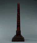 Picture of CA0203 Elegant English Red Serpentine Marble Obelisk