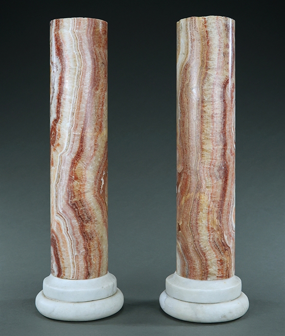 Picture of CA0162 Rare early pair of Sicilian Jasper marble columns