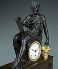 Picture of CA0174 French Empire Alexander the Great bronze mantel clock