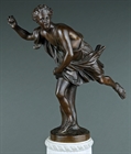 Picture of CA0170 Fine pair of 19th century Atalanta and Hippomenes bronzes by Barbedienne