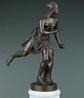 Picture of CA0170 Fine pair of 19th century Atalanta and Hippomenes bronzes by Barbedienne