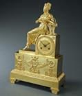 Picture of CA0177 Rare Empire clock depicting Pamona goddess of Fruitful Abundance 