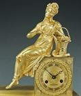 Picture of CA0177 Rare Empire clock depicting Pamona goddess of Fruitful Abundance 