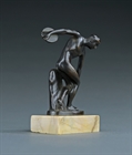 Picture of CA0180 Small Grand Tour Discobolus on a siena marble block base