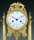 Picture of CA0151 Fine French Empire portico mantel clock by Sacré