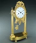 Picture of CA0151 Fine French Empire portico mantel clock by Sacré