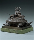 Picture of CA0152 Unusual 19th century Poseidon and Amphritrite inkwell