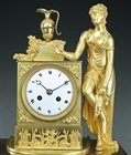 Picture of CA0153 Attractive French Empire Syrinx and Pan mantel clock